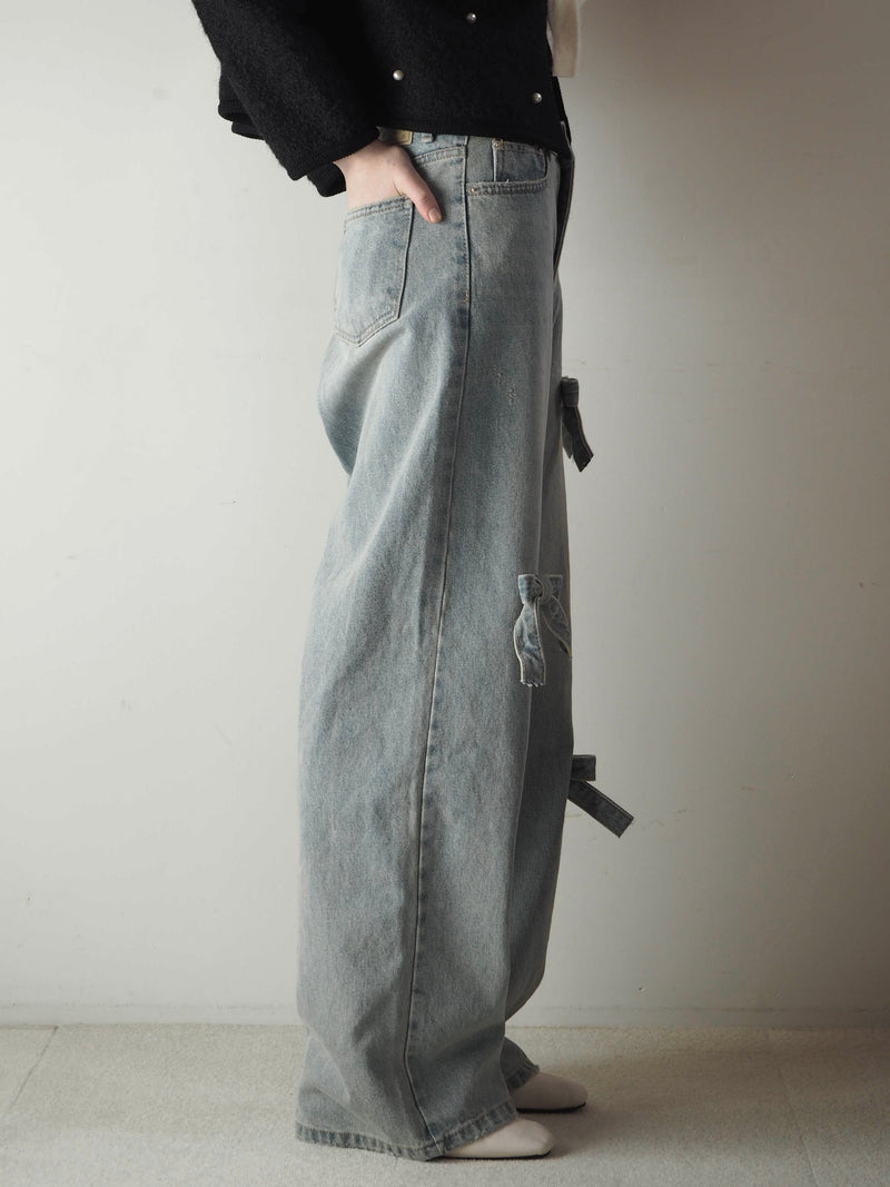 【4/30(火) 正午12時 再販売】RIBBON DENIM