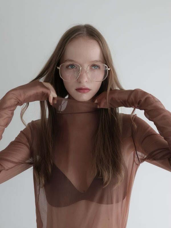 long sleeve sheer tops