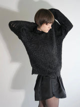 glitter round neck knit