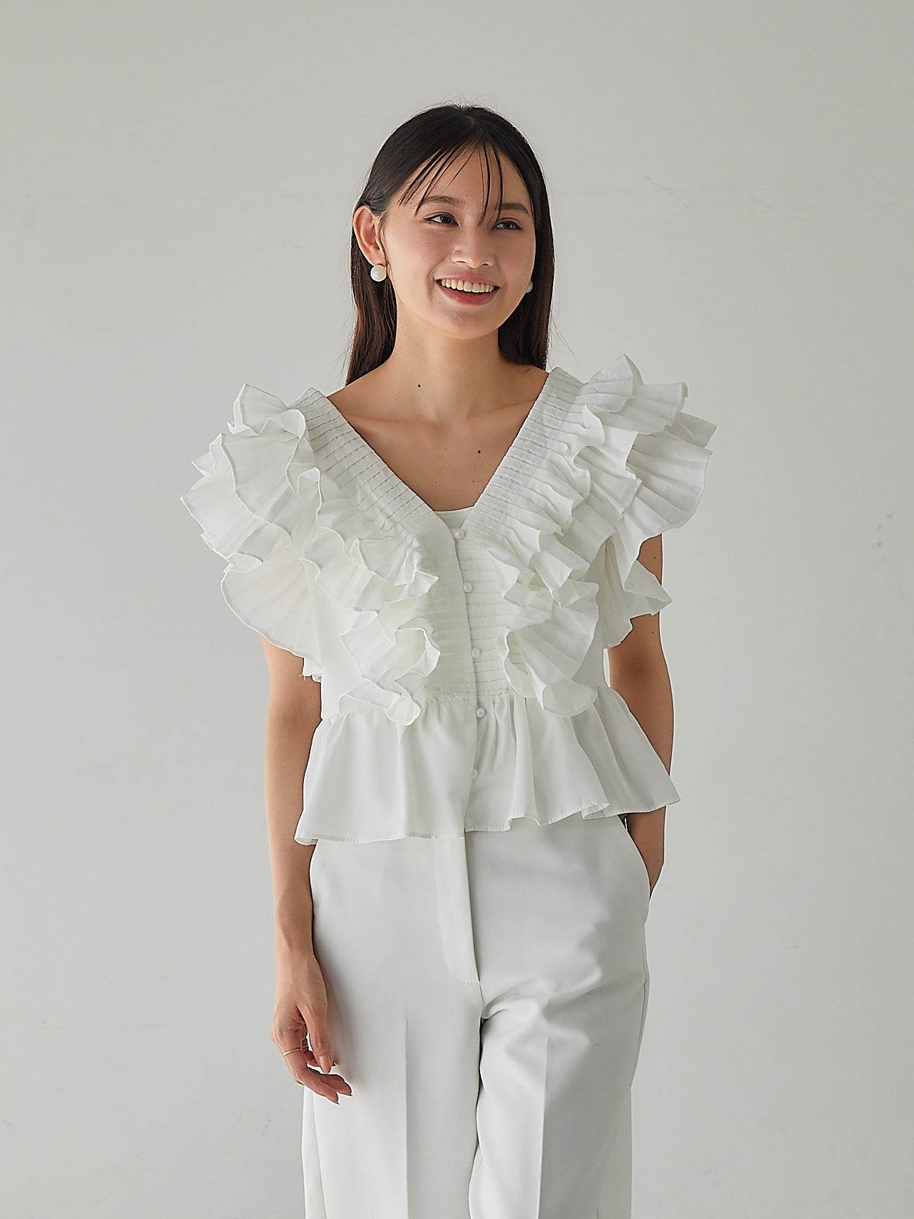 RAFFLE FRILL TOPS – AMOMMA