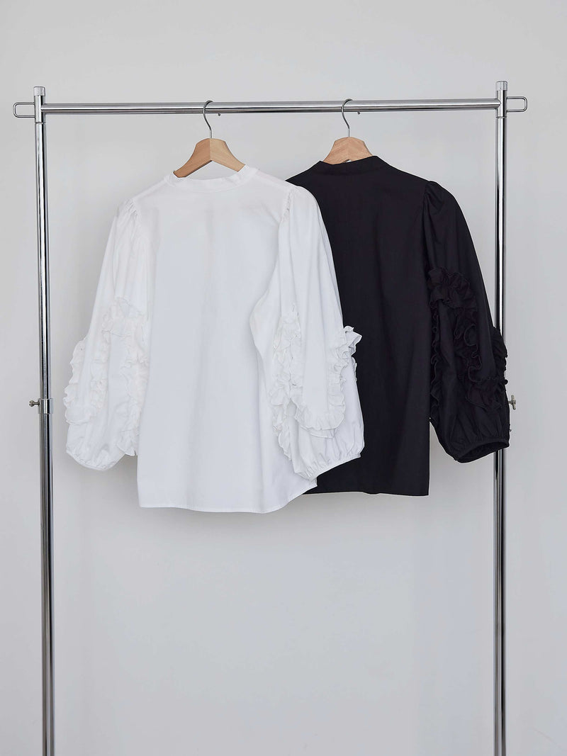 FRILL PUFF BLOUSE