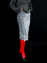 【伊勢丹新宿店先行発売】GLITTER MIDI SKIRT