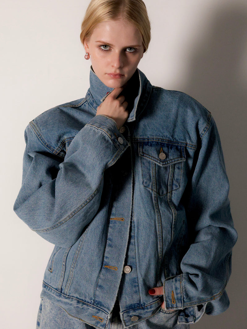 PADDED DENIM JACKET