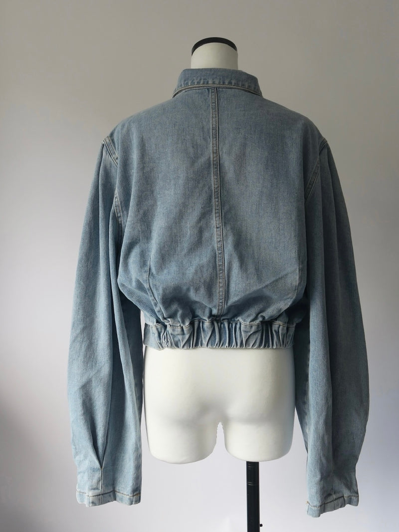 再入荷 / PUFF SLEEVE DENIM JACKET