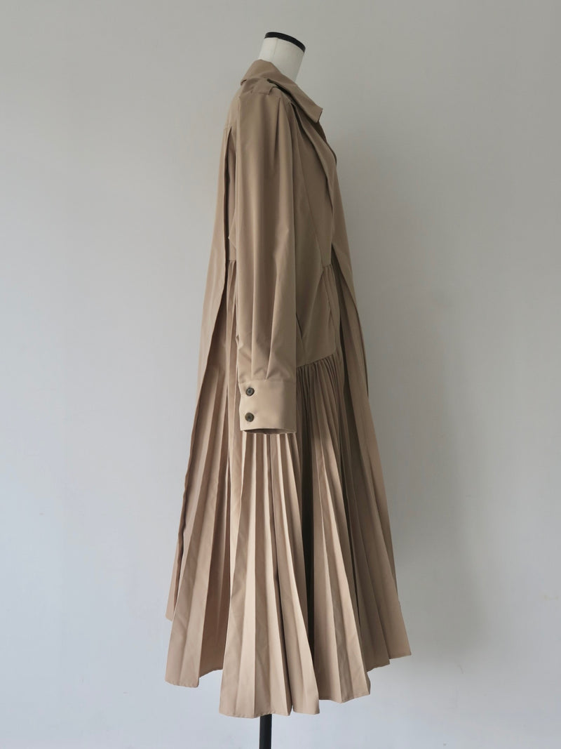 2WAY PLEATS TRENCH COAT