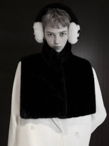 MINK LIKE NECK WARMER VEST