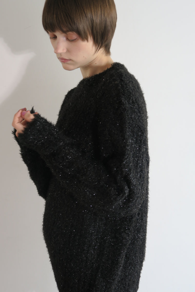 【阪急うめだ本店 POP UP】GLITTER ROUND NECK KNIT (GREY)