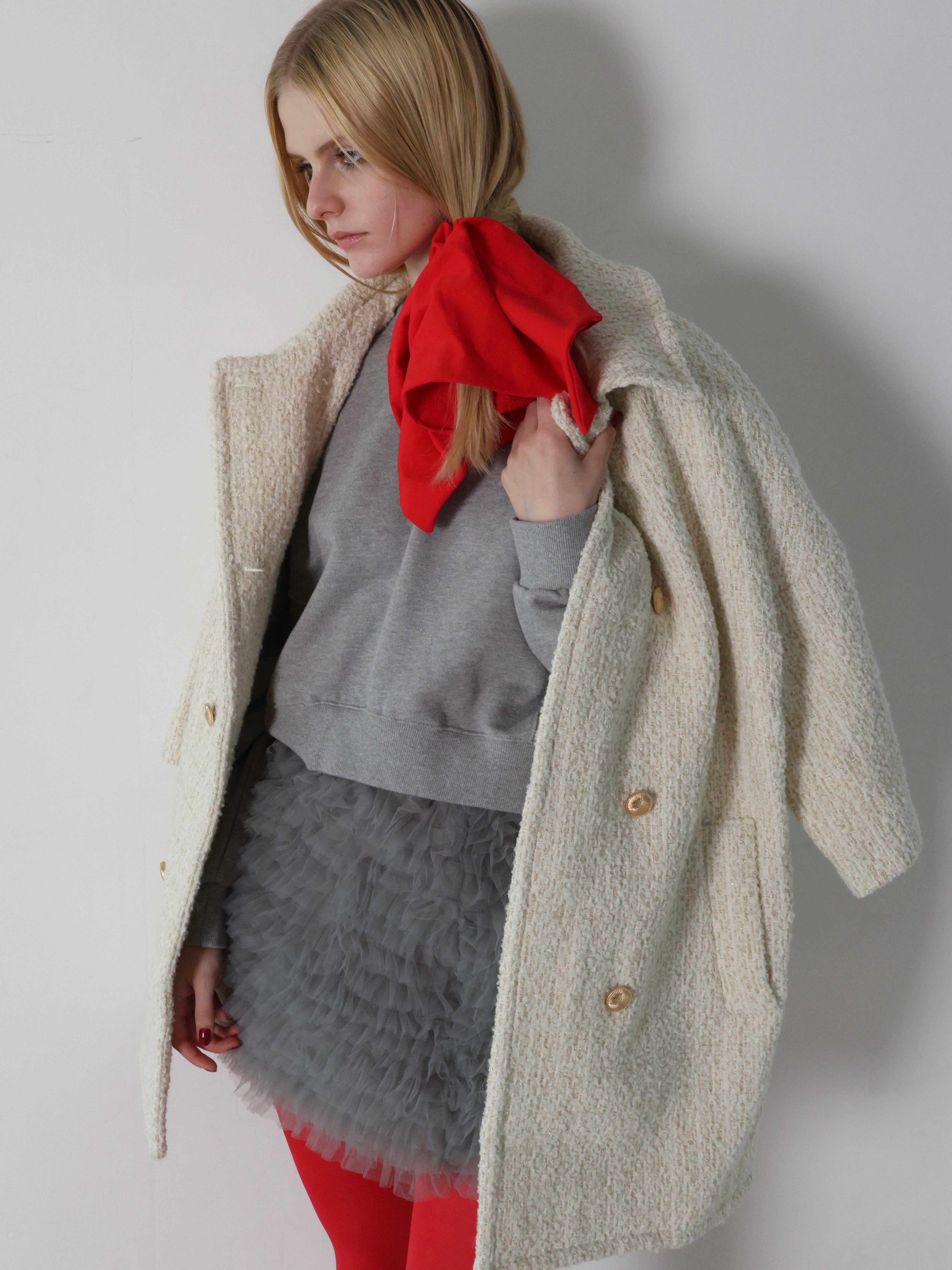 puff sleeve sweat - 起毛なし - – AMOMMA