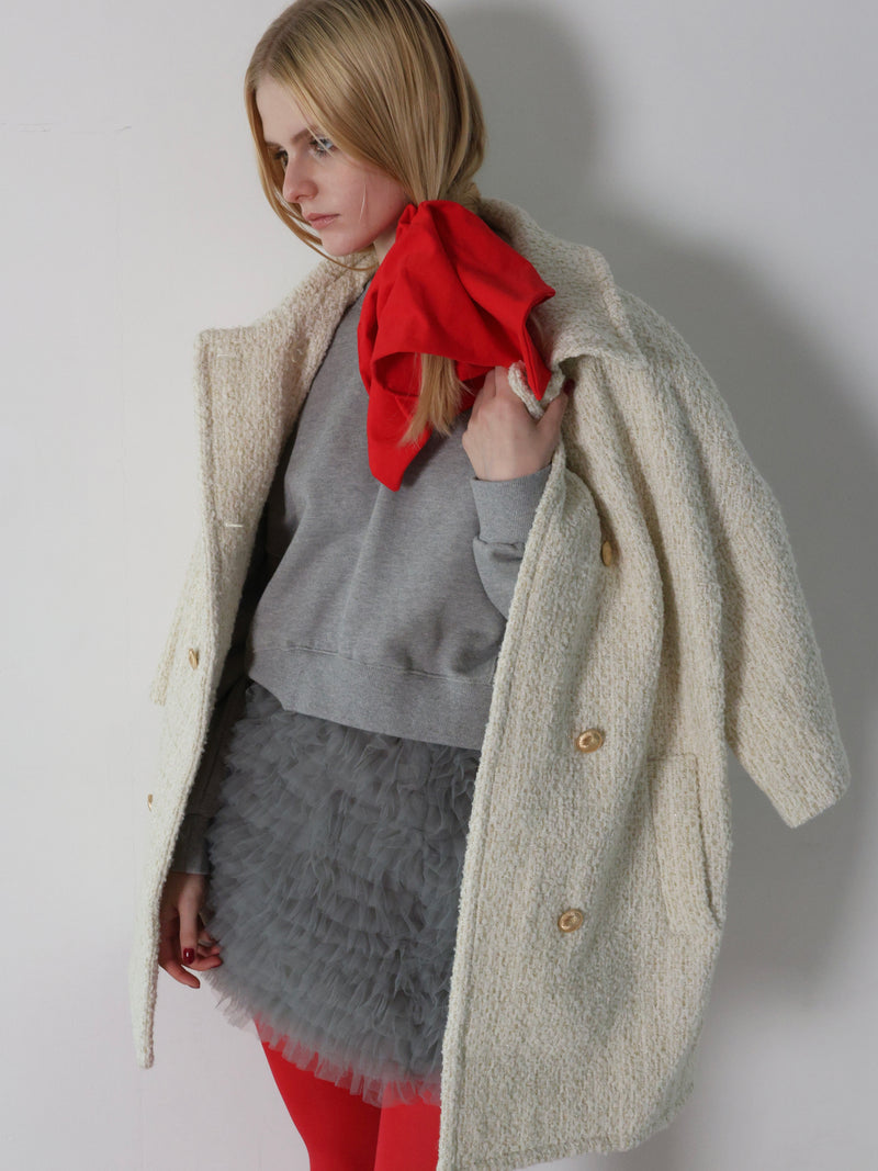 【伊勢丹新宿店先行発売】WOOL TWEED MIDDLE COAT