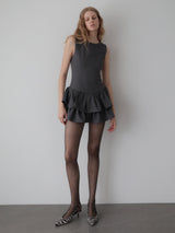 FRILL HEM MINI DRESS