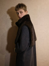 MINK LIKE NECK WARMER VEST