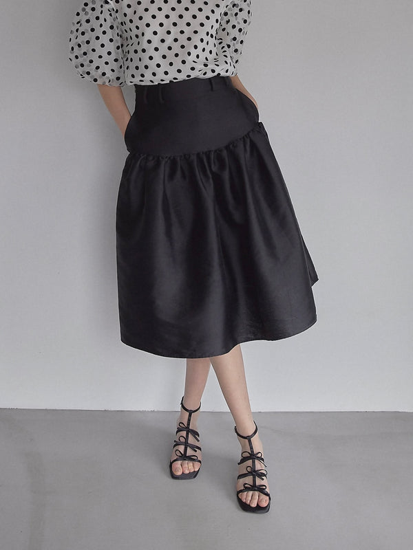 LADY SHIRRING SKIRT