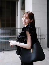 【阪急うめだ本店 POP UP】RAFFLE FRILL TOPS（BLACK）