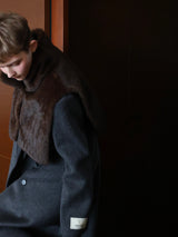 MINK LIKE NECK WARMER VEST