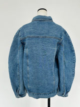 balloon sleeves denim jacket