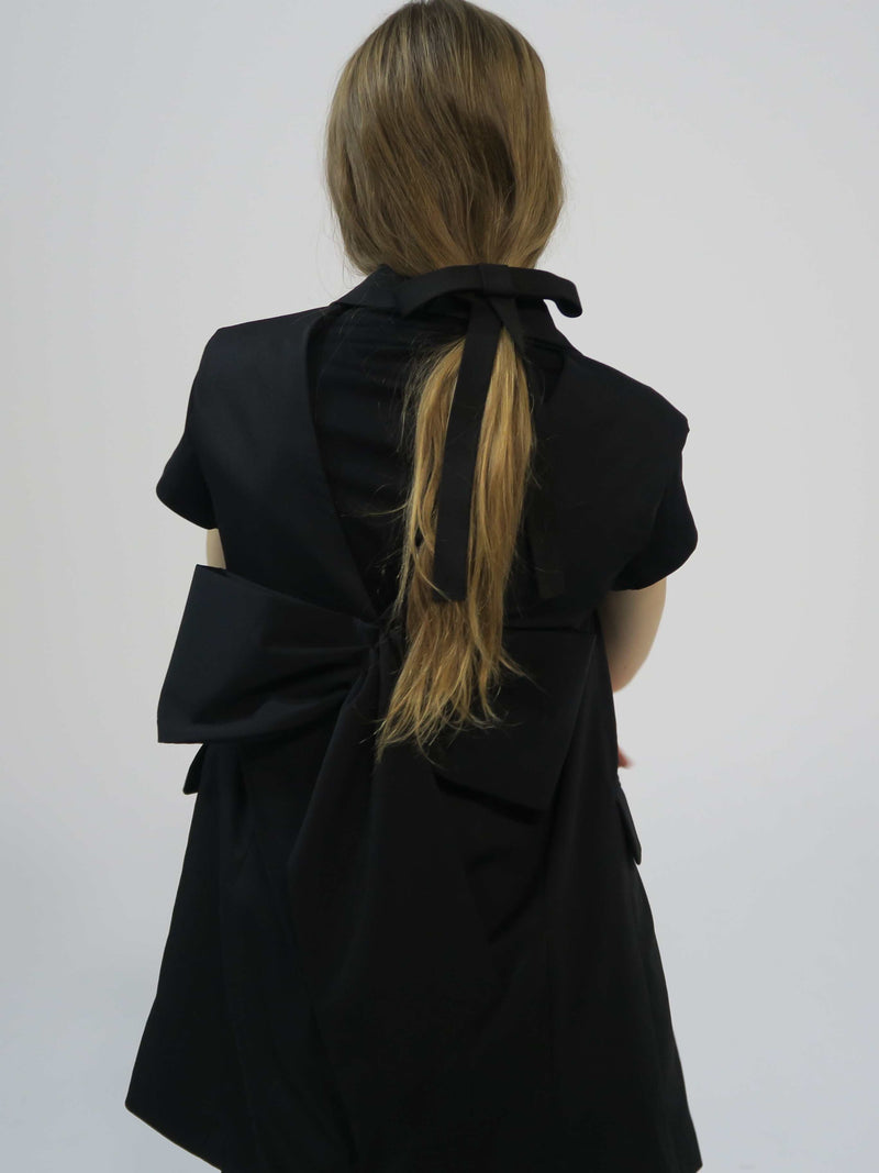 【阪急うめだ本店 POP UP】BACK RIBBON GILET (BLACK)