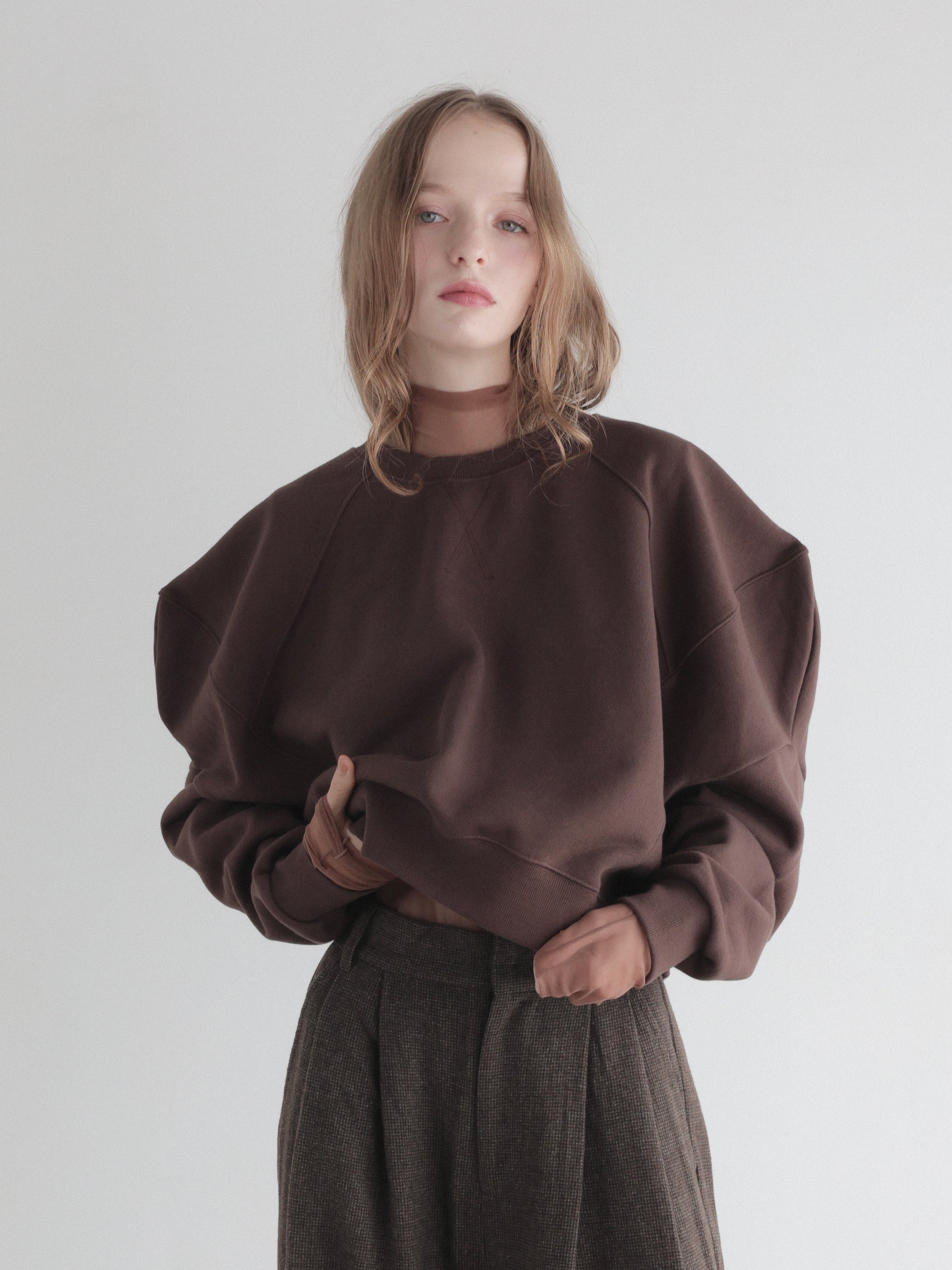 puff sleeve sweat - 起毛なし - – AMOMMA