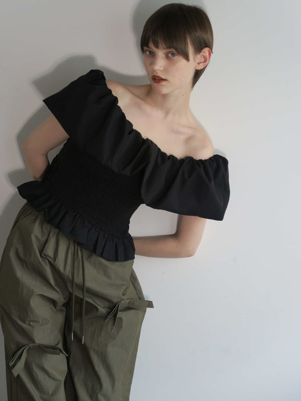 サンプルセール / VOLUME COLLAR EASY CORSET TOPS