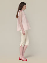 SIDE SLIT STRETCH CAPRI PANTS