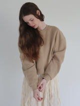PUFF SLEEVE SWEAT - 起毛なし -