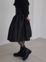 LADY SHIRRING SKIRT