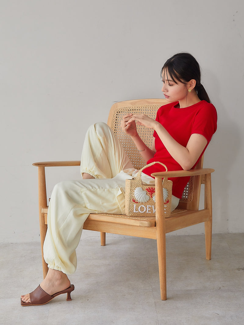 SATIN CARGO PANTS