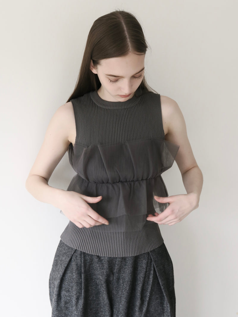TULLE DOCKING BUSTIER