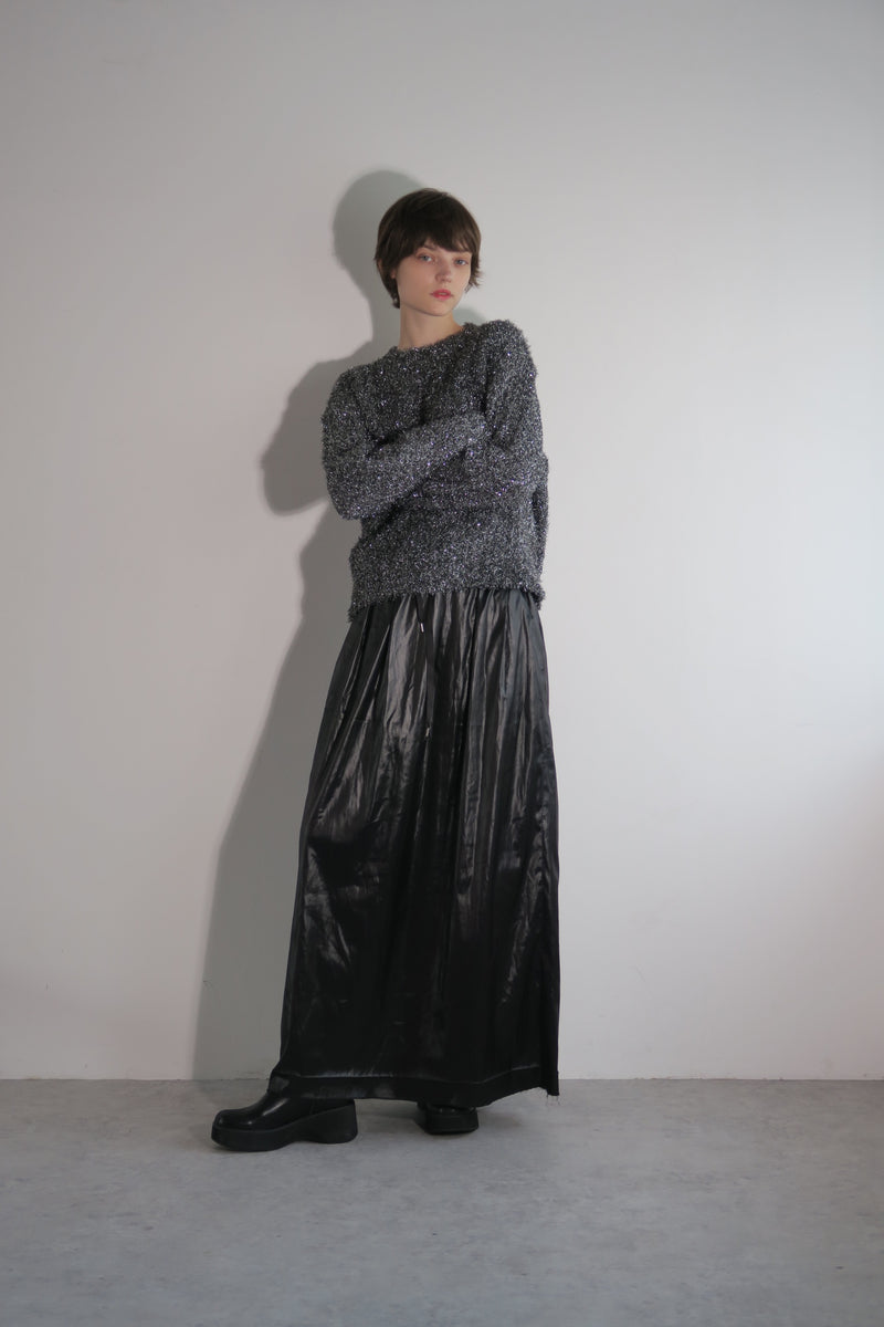 【阪急うめだ本店 POP UP】GLITTER ROUND NECK KNIT (GREY)