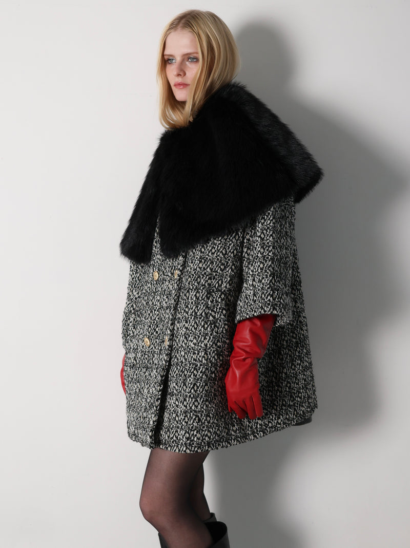 【伊勢丹新宿店先行発売】LAUREN FAUX FUR CAPE