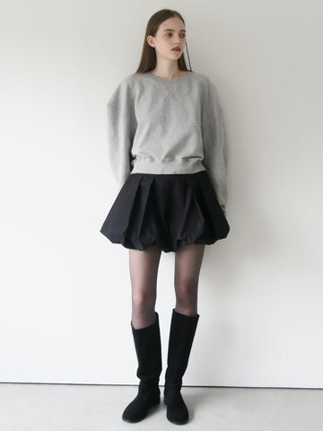 PUFF SLEEVE SWEAT (GREY) – AMOMMA 