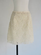 flower mini skirt