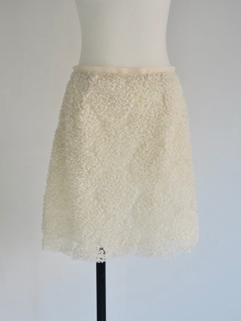 flower mini skirt