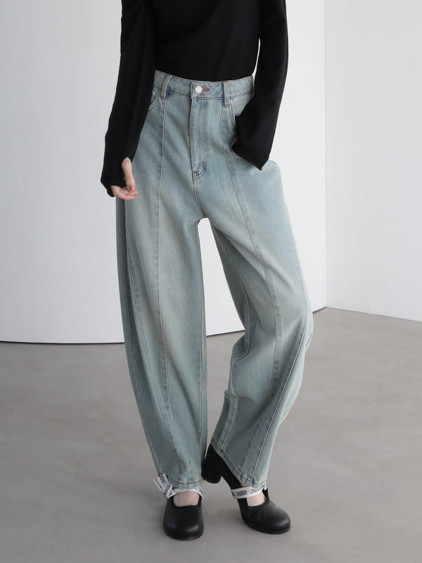curve denim pants