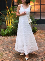 【阪急うめだ本店 POP UP】LACE CAMI LONG DRESS (WHITE)