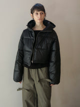 VOLUME HOODIE SHORT DOWN JACKET