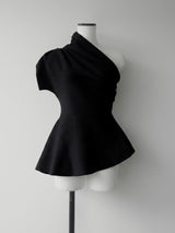 DRAPE PEPLUM KNIT