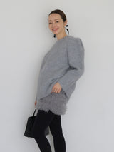 WOOL PUFF SHOULDER KNIT