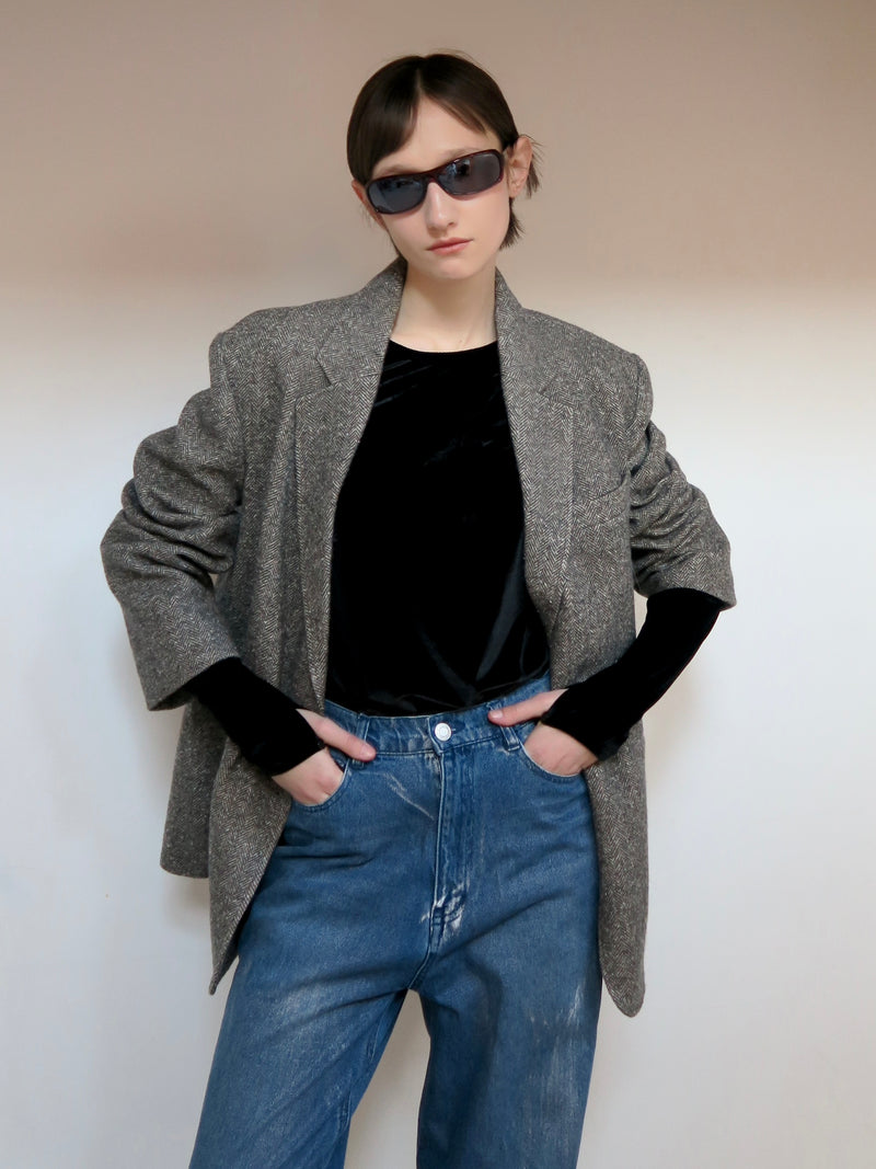 herringbone wool jacket