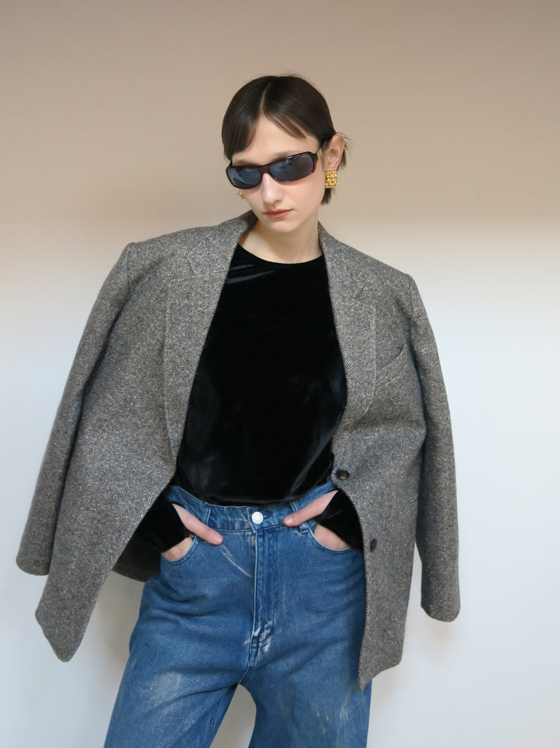 herringbone wool jacket