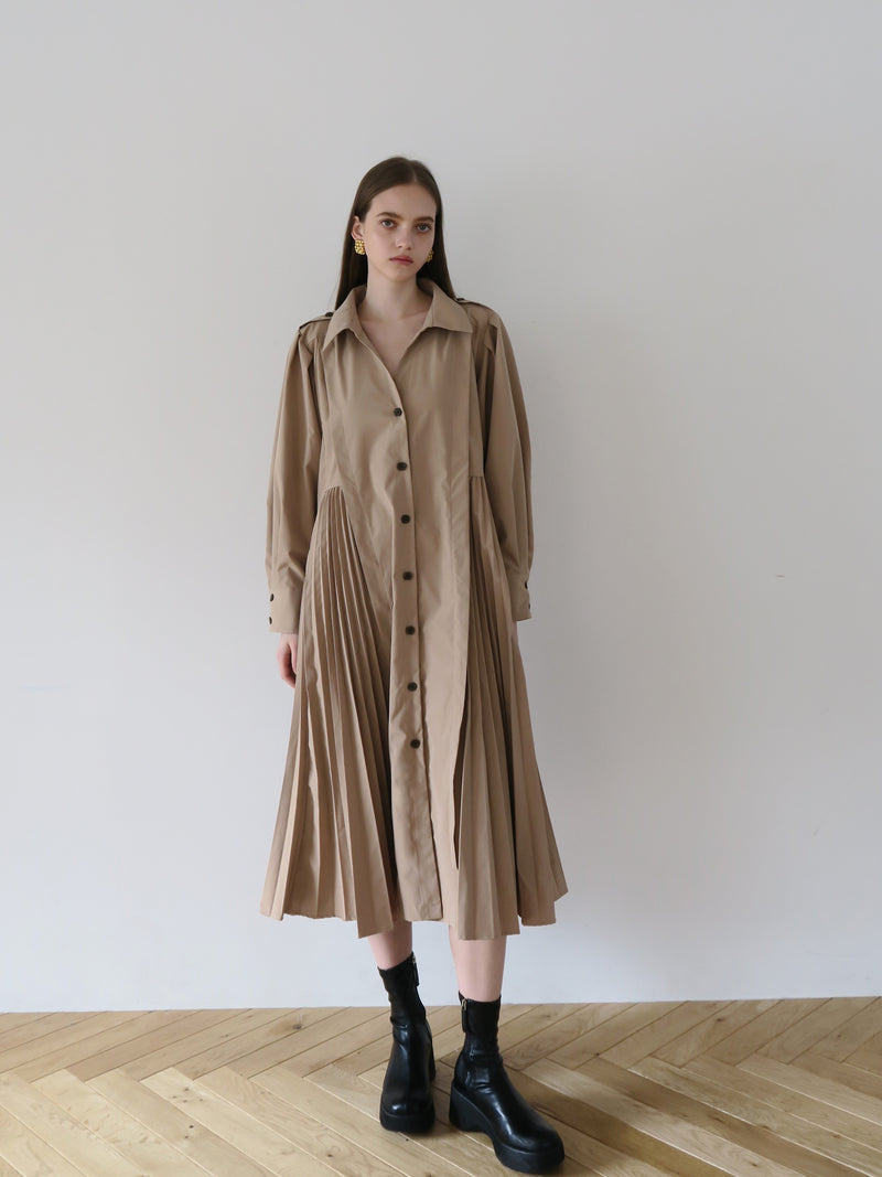 2WAY PLEATS TRENCH COAT