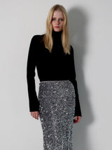 THUMBHOLE TURTLE NECK KNIT