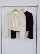 VELOUR RIBBON FUR LIGHT COAT
