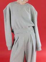 puff sleeve sweat - 裏起毛 -