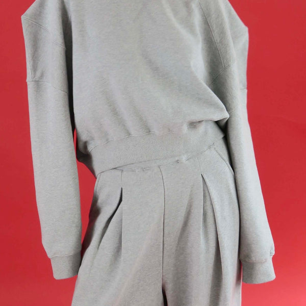 PUFF SLEEVE SWEAT (GREY) – AMOMMA