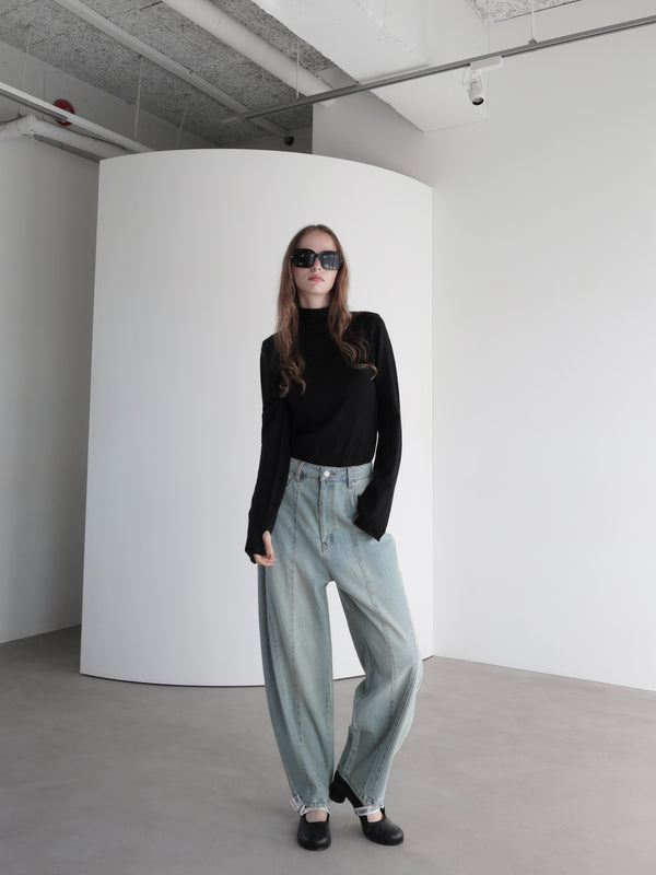 curve denim pants