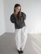 polka dot blouse