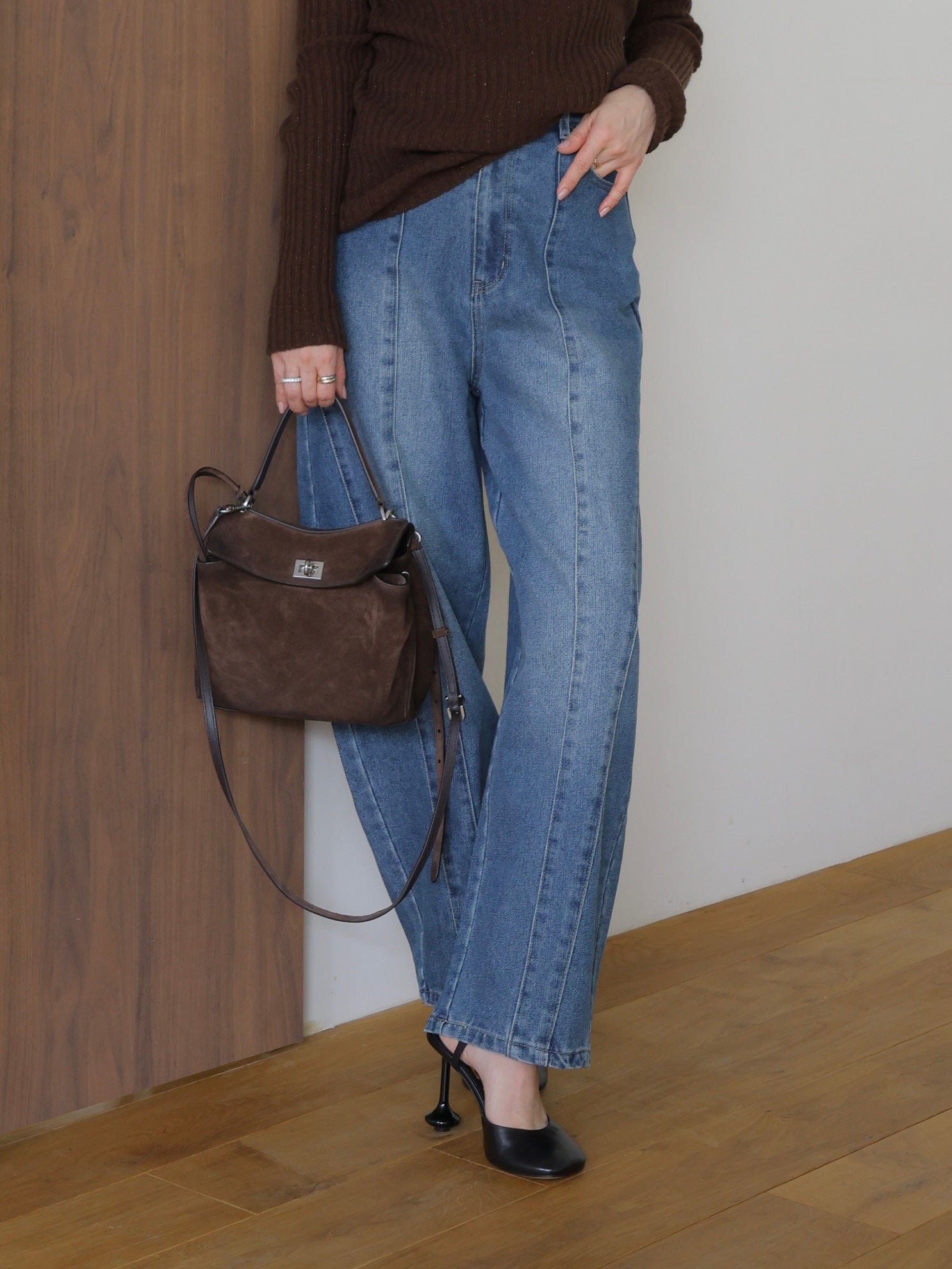 CURVE DENIM PANTS – AMOMMA