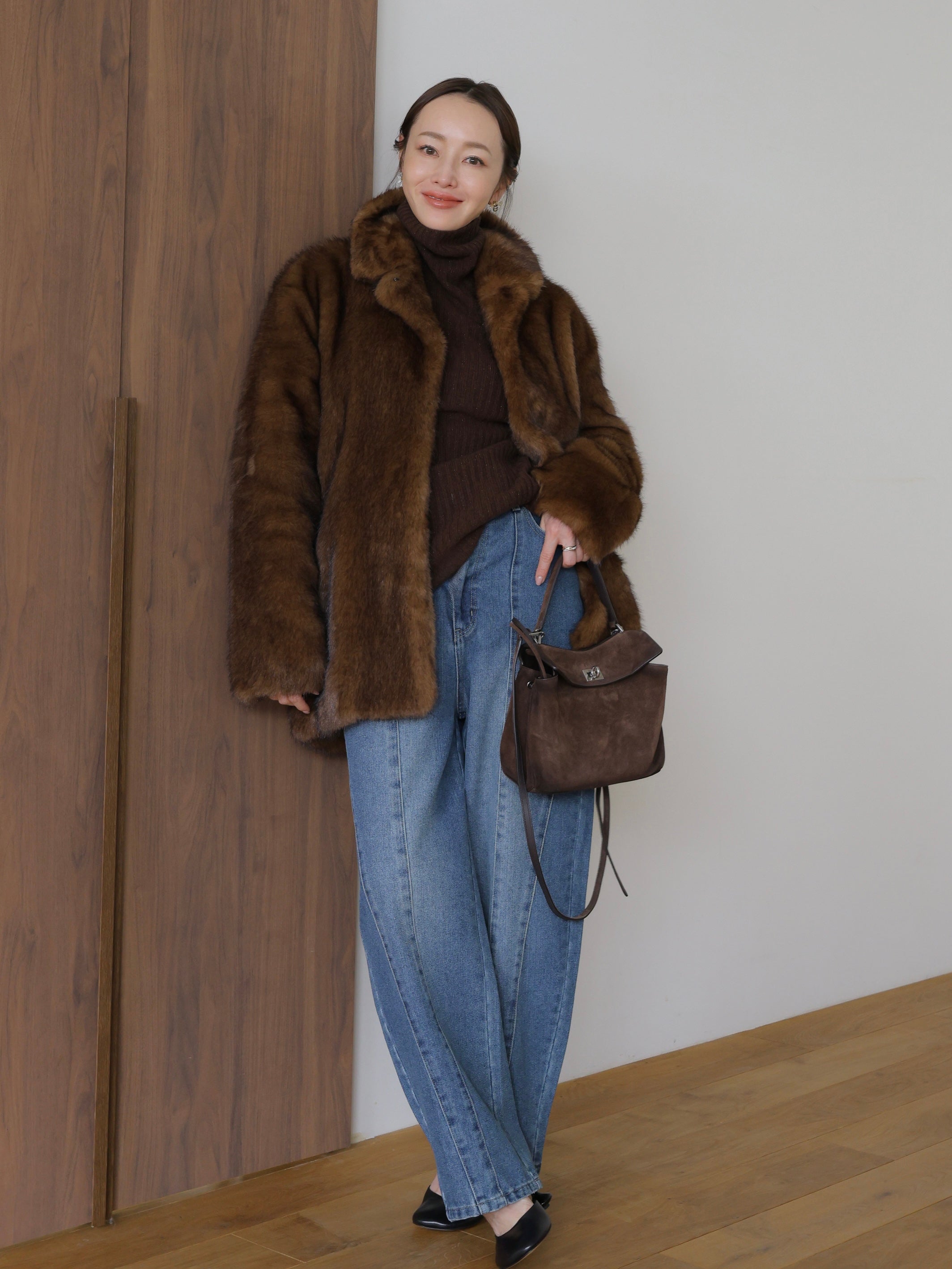 MINK LIKE FUR JACKET COAT – AMOMMA