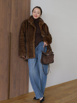 MINK LIKE FUR JACKET COAT