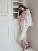 SIDE SLIT STRETCH CAPRI PANTS
